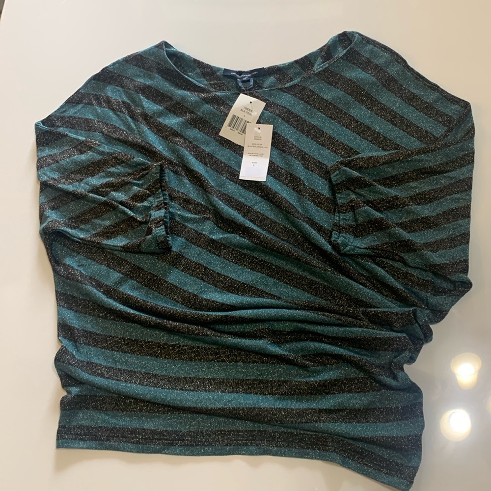 French Connection NWT Something Lucky Asymetric Top, Large